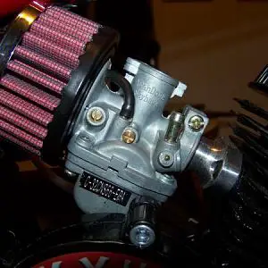 new HD air filter on new style cns carb.