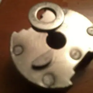 magnet with key and washer