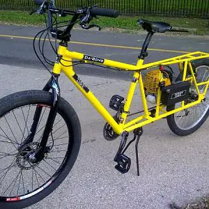 yellow complete bike