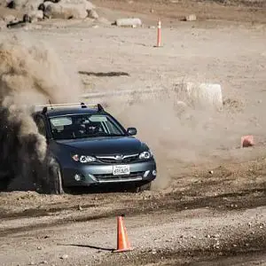 11/2013 rallyx..tryin to lose speed and turn around that cone