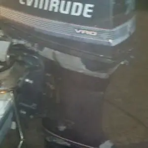 70hp Evinrude outboard Looks like crap, but it loves to run a wot! It don't like to just sit and idle. It hates reverse, to get in reverse when coming