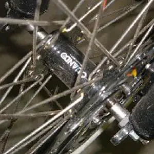 Quando disc hub with chromoly tandem axle from Harris Bros.