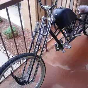 My 100% Custom Chopper bike. 66CC SKYHAWK. Hidden Nitrous system.