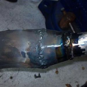brazing header on to yz80 pipe