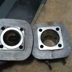 Planed head and cylinder mating surfaces.