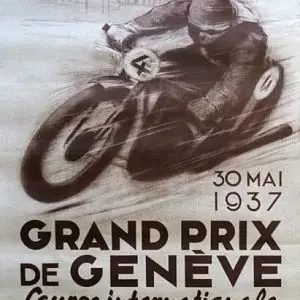 gran prix geneve motorcycle poster