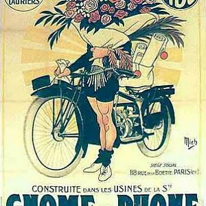 Gnome Rhone Vintage Motorcycle Poster
