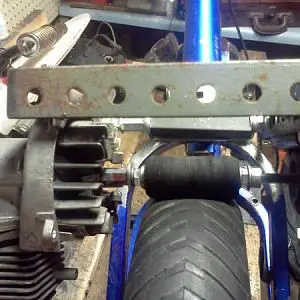 Drive shaft now sits level (as long as you ignore the top bar you can see it)