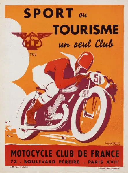 geo ham sport tourisme moto poster