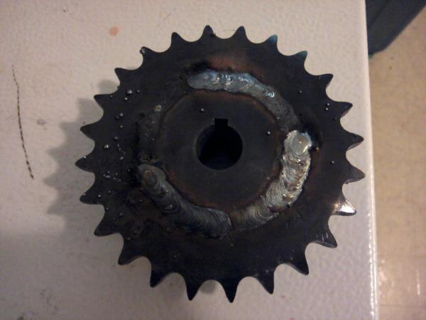 Got the sprockets welded from neighbor, thanks again for doing this for me.