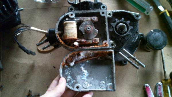 rust in the casig, not good!