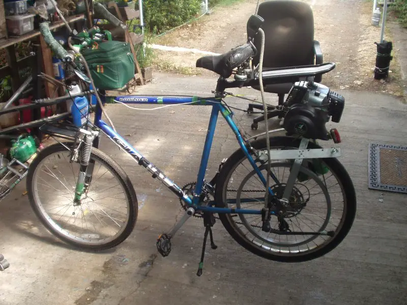 bike with motor on it