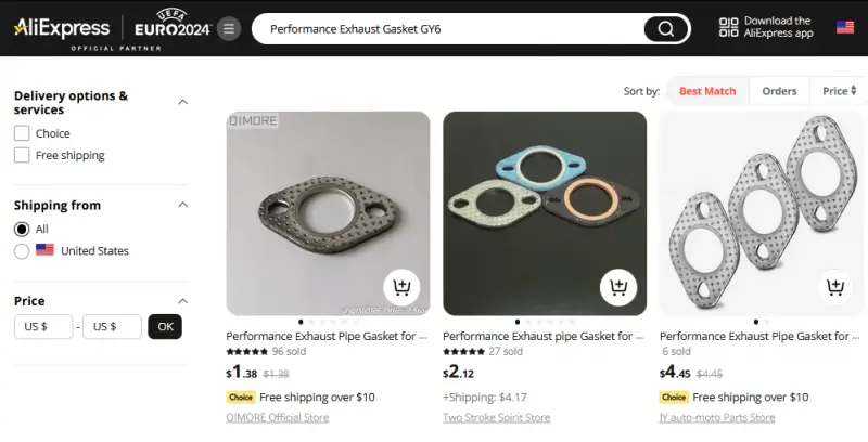 Avenger 85  - Performance Exhaust Gasket GY6.png