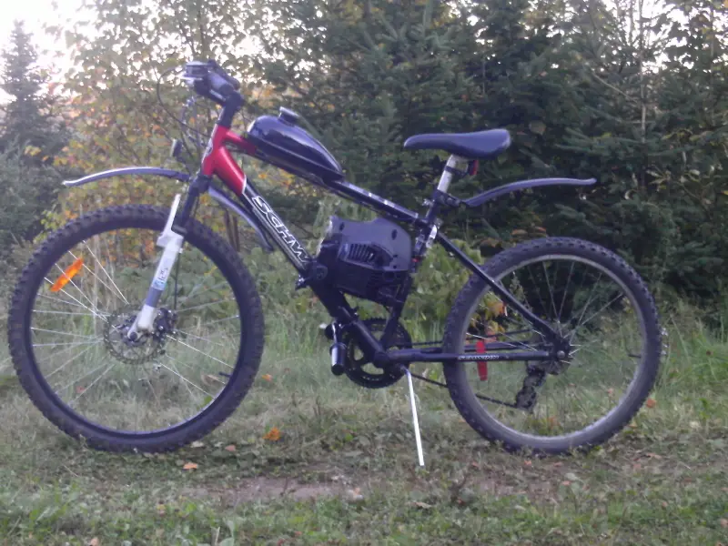 chainsaw powered bike