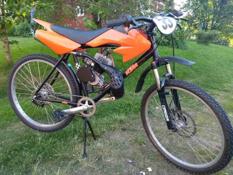 a bike with a small engine