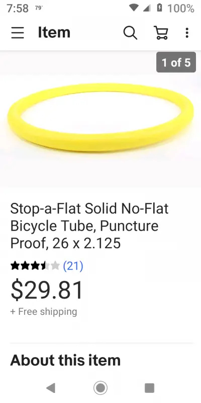 stop a flat inner tube