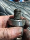 Woodruff key sheared and twisted onto clutch shaft.jpg