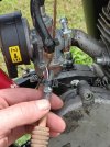Carburetor choke with extension handle broke off.jpg