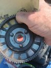 Pressing down sandpaper while rotating 3 pins.jpg