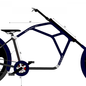670cc V-Twin Chopper Bicycle Progress