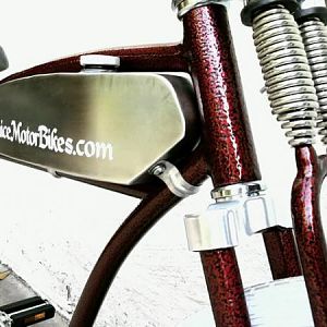 Burgundy Wine 'Hammer Tone' 1952 Schwinn Board Tracker...  (pre-motor)