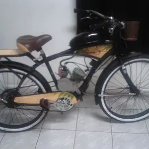 the ultimate beach cruiser. A 66cc engine and a beer opener on the fork.. Yeah Buddy