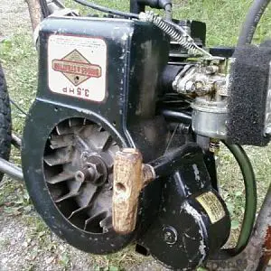 a converted mower engine