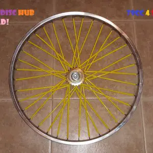 4 Stroke Bicycle Build Part1 ( Making A 26" combo Disc/sprocket Hub Steel Rim Back Wheel)