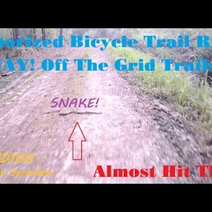 Motorized Bicycle Trail Ride19 (Way! Off The Grid Trails!)