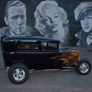 Hot Rod & Mural, Flamed