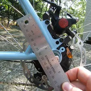 difficulty fitting a rack and disc brakes