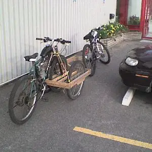 towing bike with bike