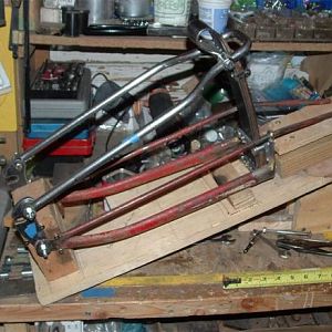 8- Fork fabrication with Model T Ford leaf springs