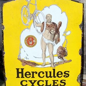 hercules cycles sign copy