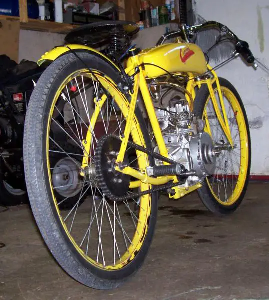 1915 cyclone replica, my first B&S all chain drive build started in the fall of 2009, finished about a year later.