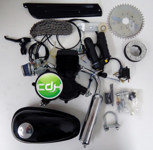 2 stroke engine kit with CNS carb, black engine