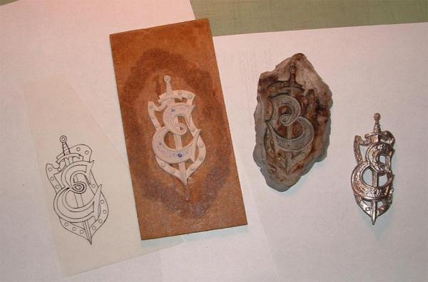 7- DIY Excalibur head badge