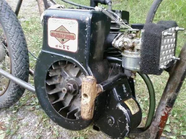 a converted mower engine