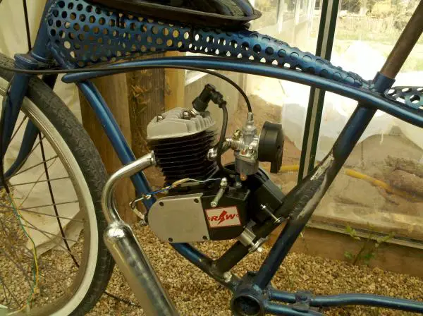 added in a cross bar for optimum carb angle.