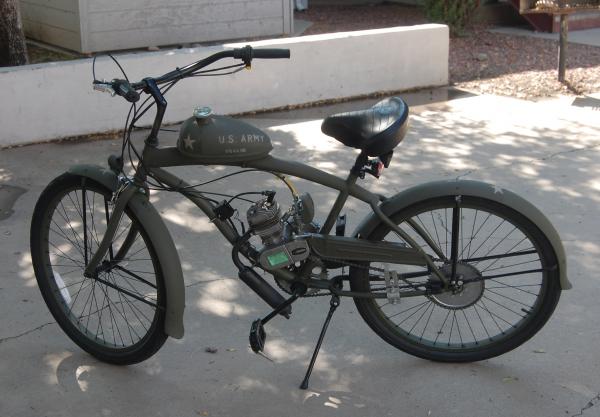 Bike with basic markings