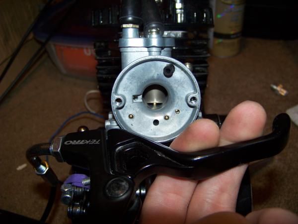 break lever throttle.