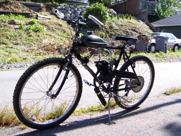 Build #2 - Everest Quest with 66/80cc motor, 48-tooth sprocket - Front Left Side