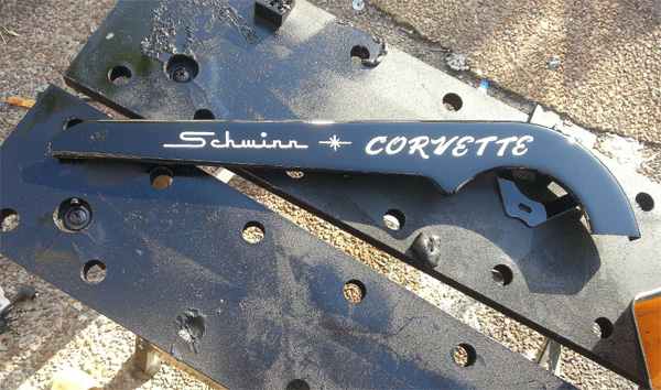 Chain Guard after decal and clear coat