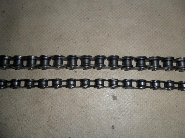 chain-small one came with my 49 cc,big one came with the 66.