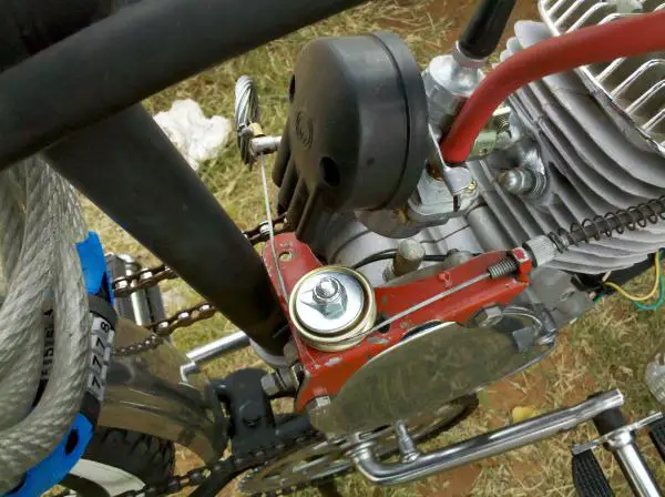 different angle on the clutch linkage.