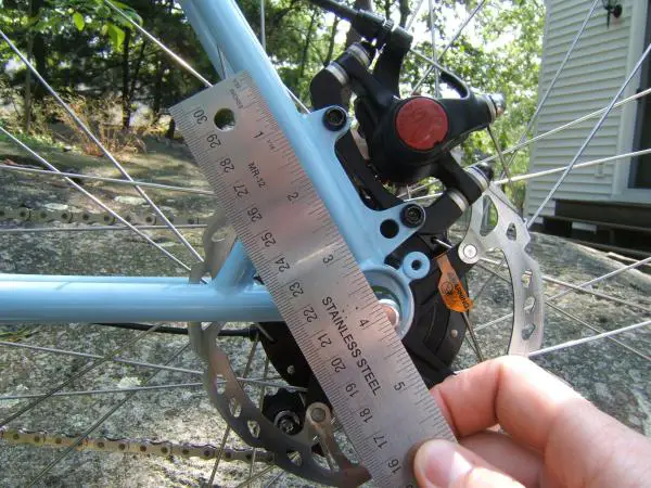 difficulty fitting a rack and disc brakes