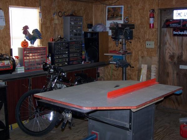 drill press & table saw