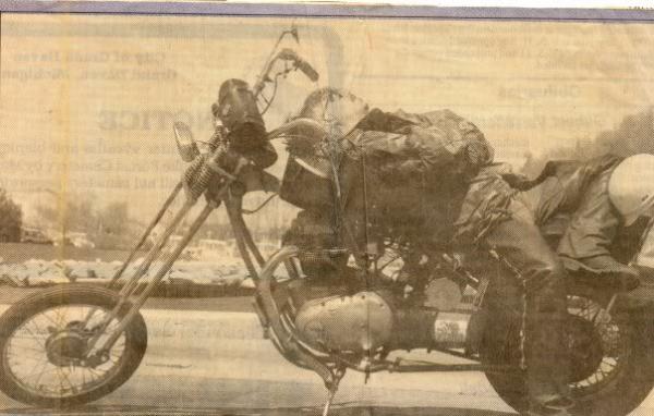 Earth Day Grand Haven Tribune News Paper front page picture, 26 years ago I built this bike too!