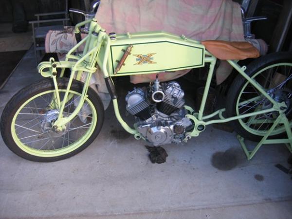 fitted coke bottle grips... oil lift tank pump..Excelsior tank logo