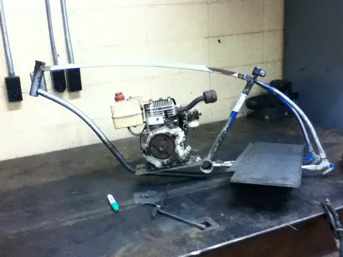 Frame is now  in one piece!!